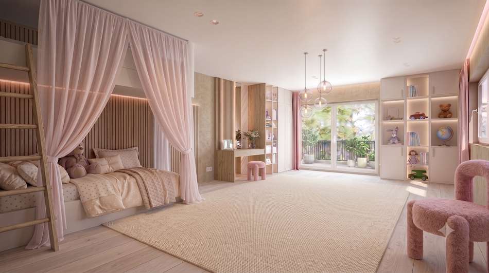 Mädchen Kinderzimmer Dielen