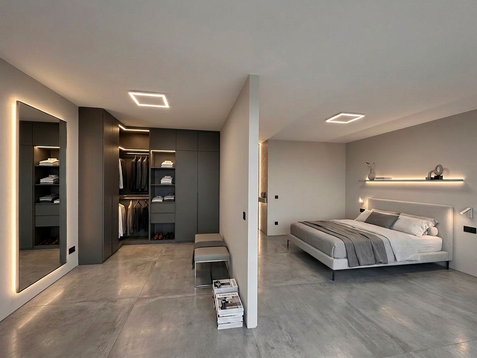 Schlafzimmer mit ankleide