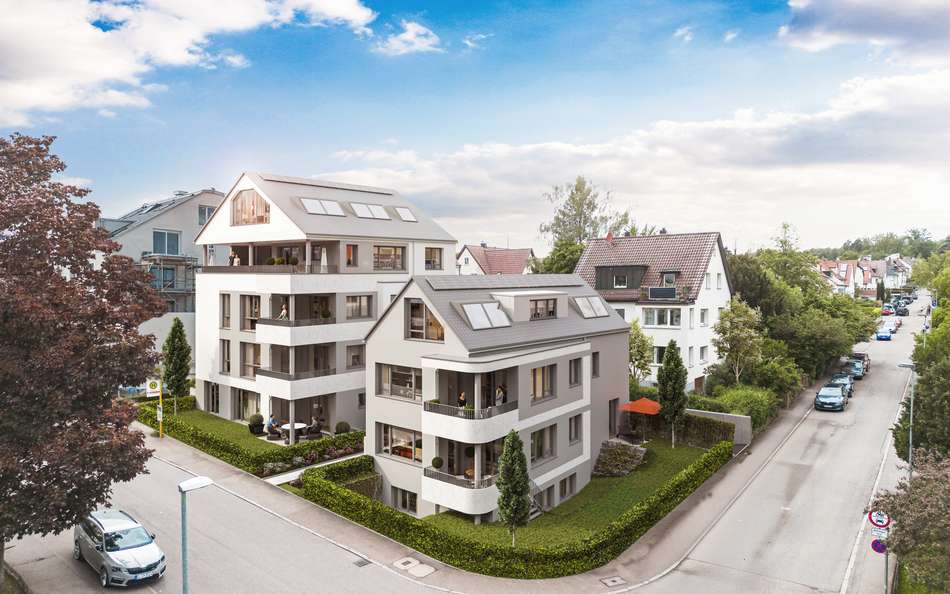 Südost-Ansicht der 2 Gebäude
