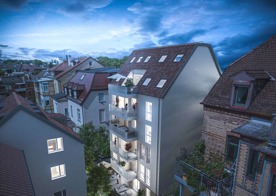 Nachtansicht Haus B