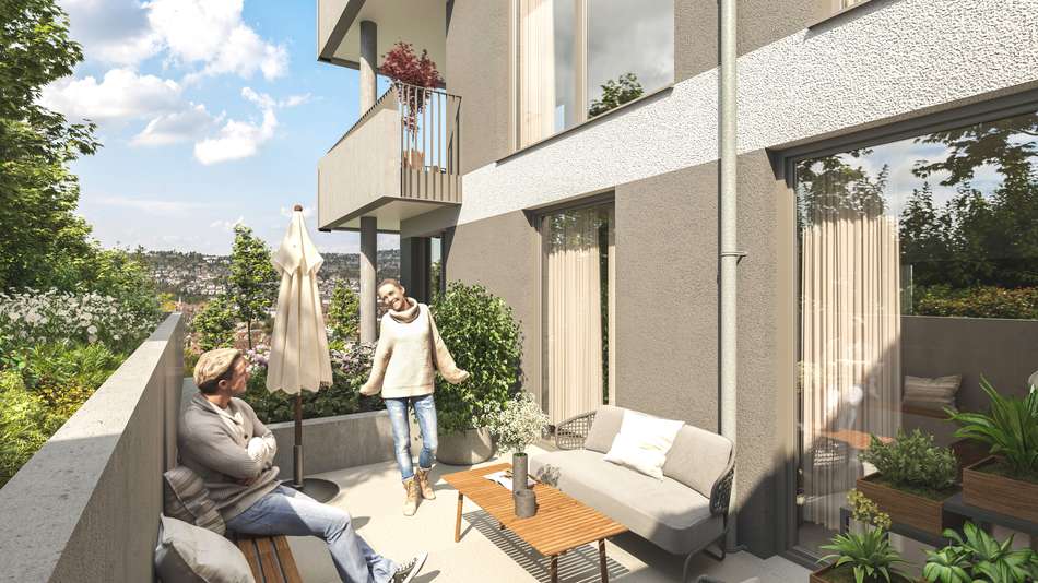 Terrasse im EG Whg. 2a