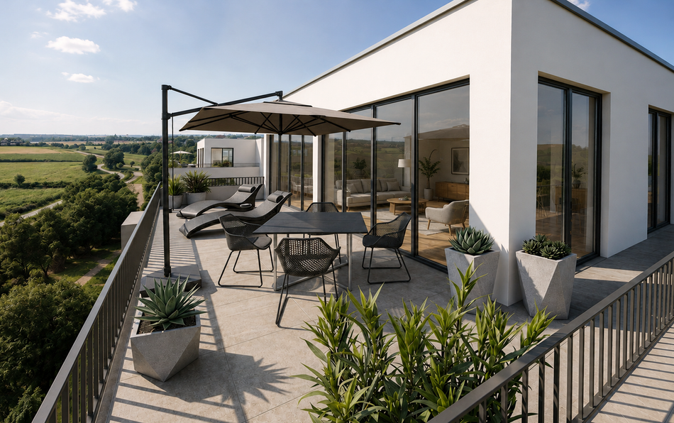 DACHTERRASSE - VISUALISIERUNG