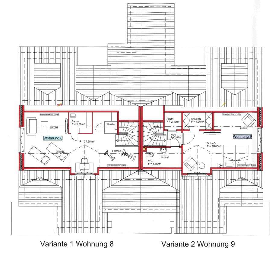 Varianten Grundriss DG