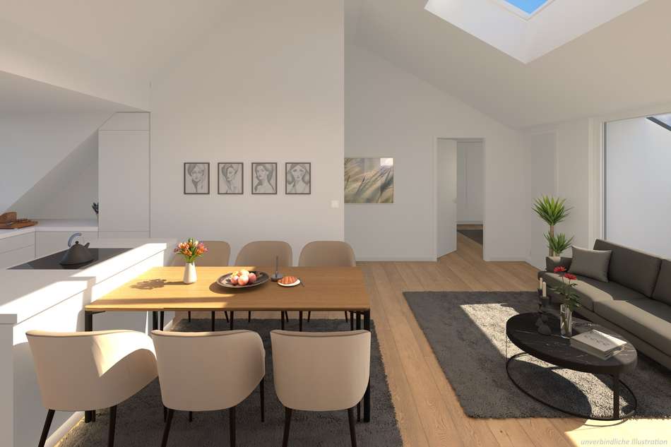 4-Zimmer-Dachgeschoss-Wohnung
