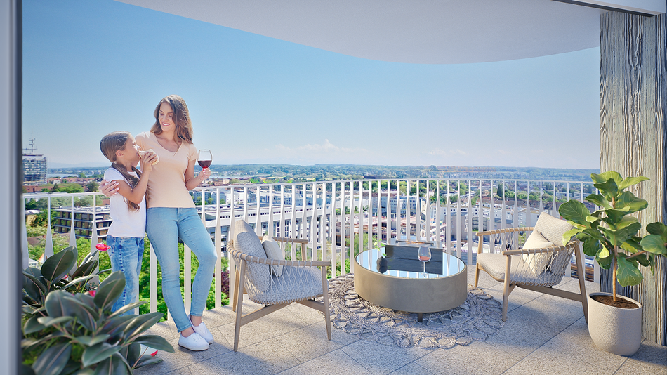 Ansicht Balkon