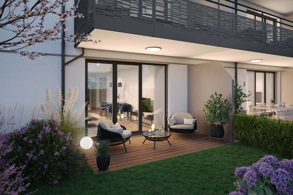 Terrasse mit Privatgarten