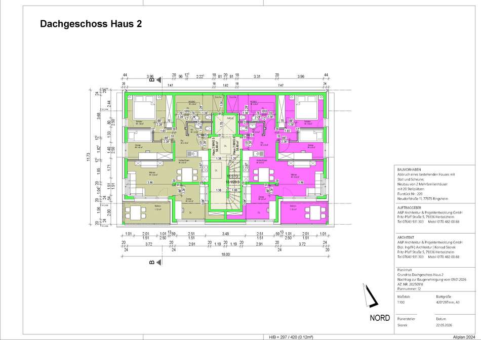 10. Haus 2 Grundriss Dachgesc