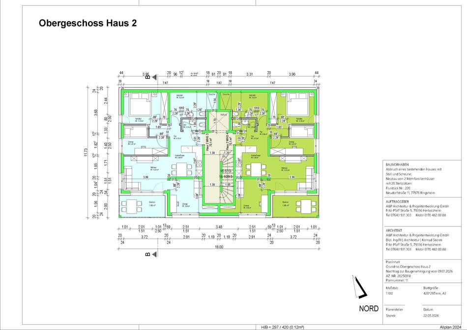 9. Haus 2 Grundriss Obergesch