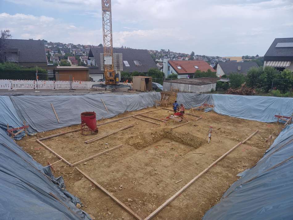 Abgeschlossener Erdaushub Jul