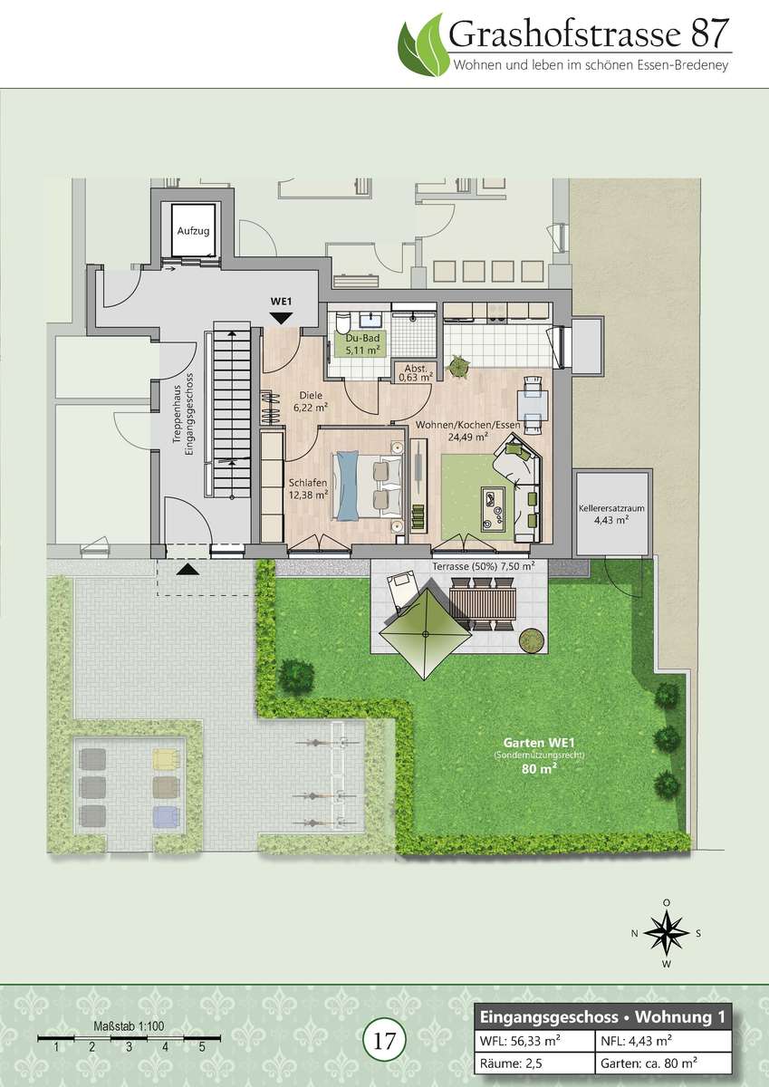 Grundriss WE1