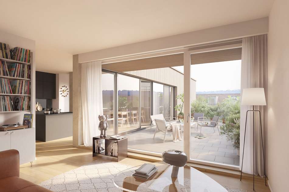 Blick Richtung Dachterrasse