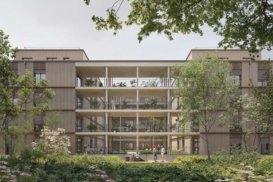 Blick auf das Gebäude