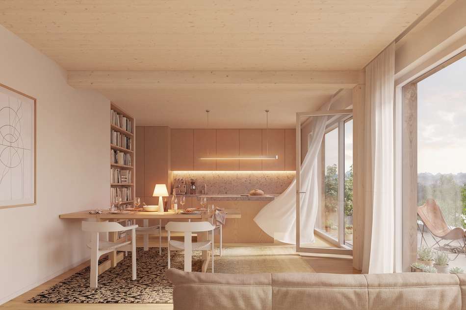 Wohnraum Dachterrasse
