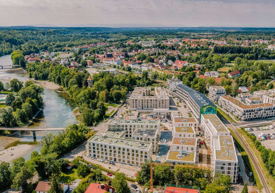 Blick auf das Quartier