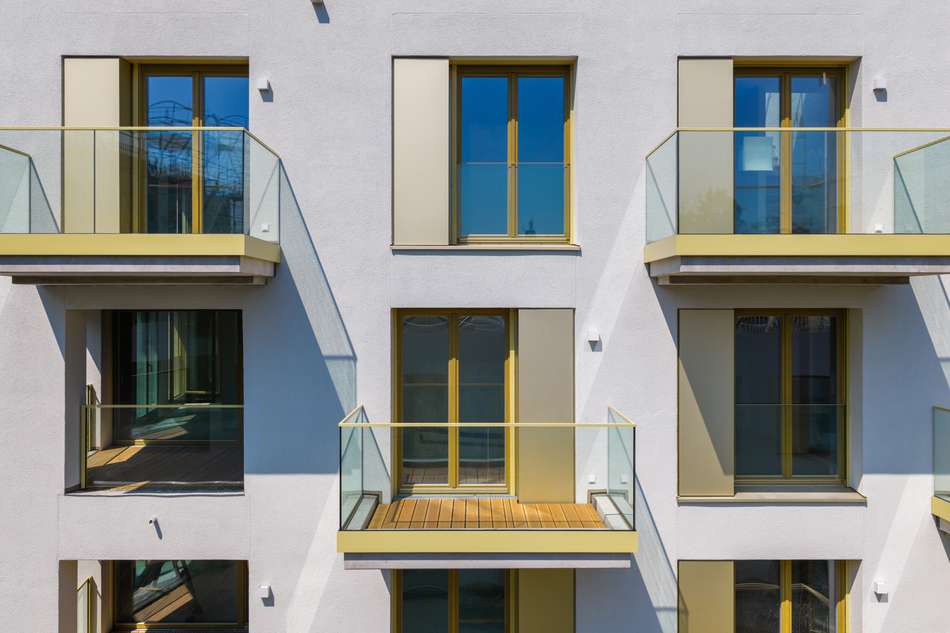Blick auf die Fassade