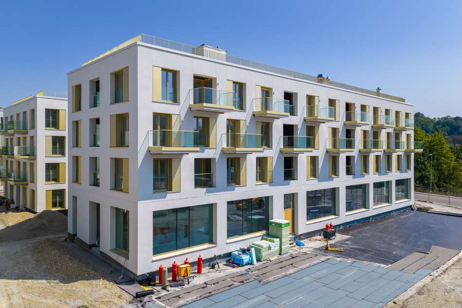 fertiggestellte Fassade