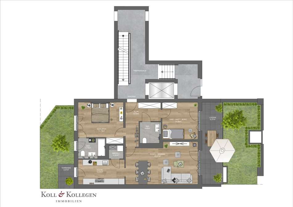 Haus 4 - EG III Whg Garten