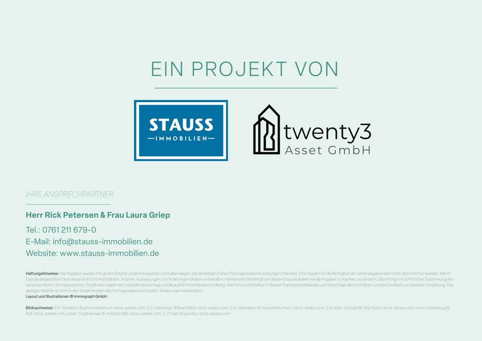 Ansprechpartner und Bauträger
