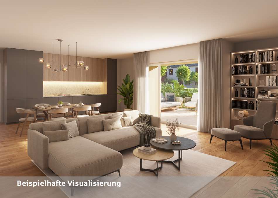 Wohn- & Esszimmer mit Küche