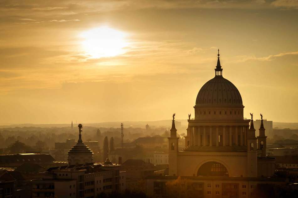 Skyline mit St. Nikolaikirche
