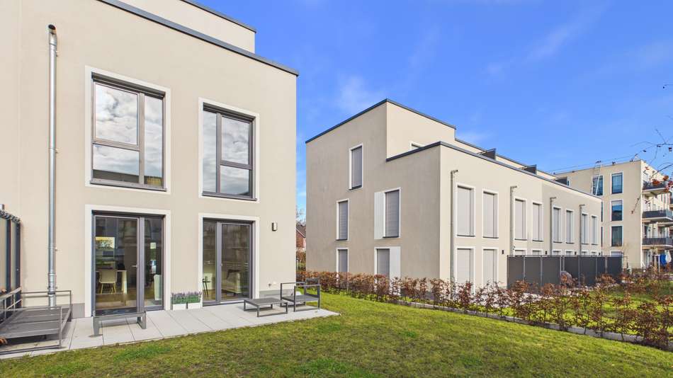 Rückansicht Reihenhaus