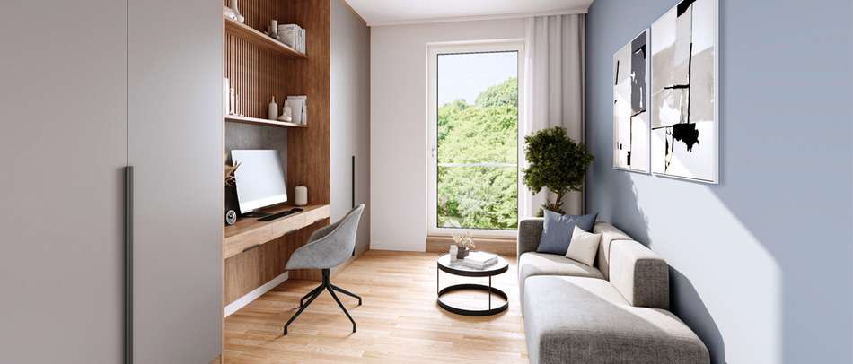 Visualisierung Arbeitszimmer