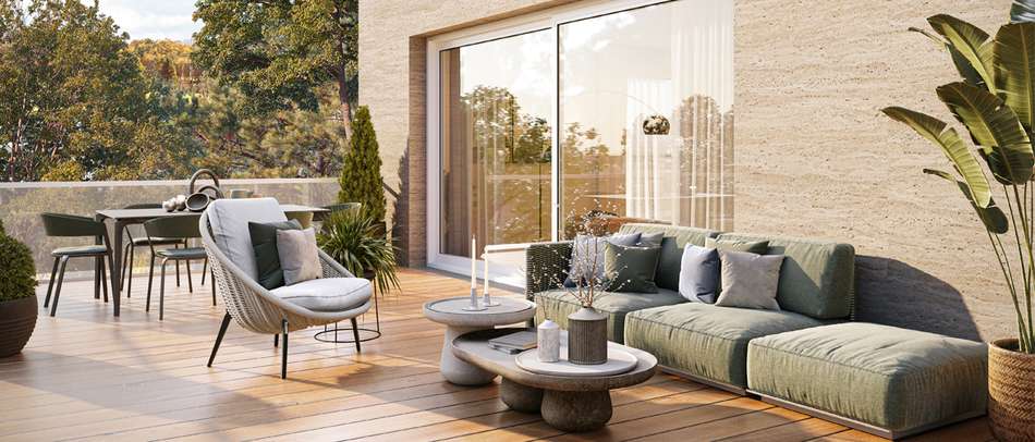 Visualisierung Dachterrasse