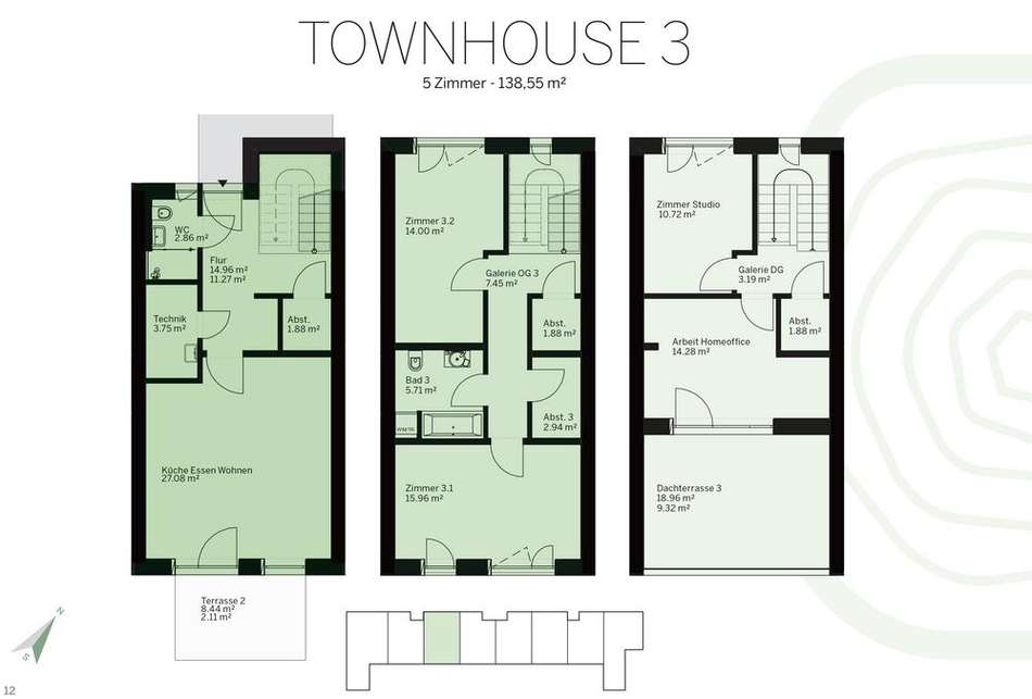 Grundriss Wohnung 3