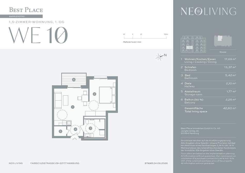 Grundriss WE10