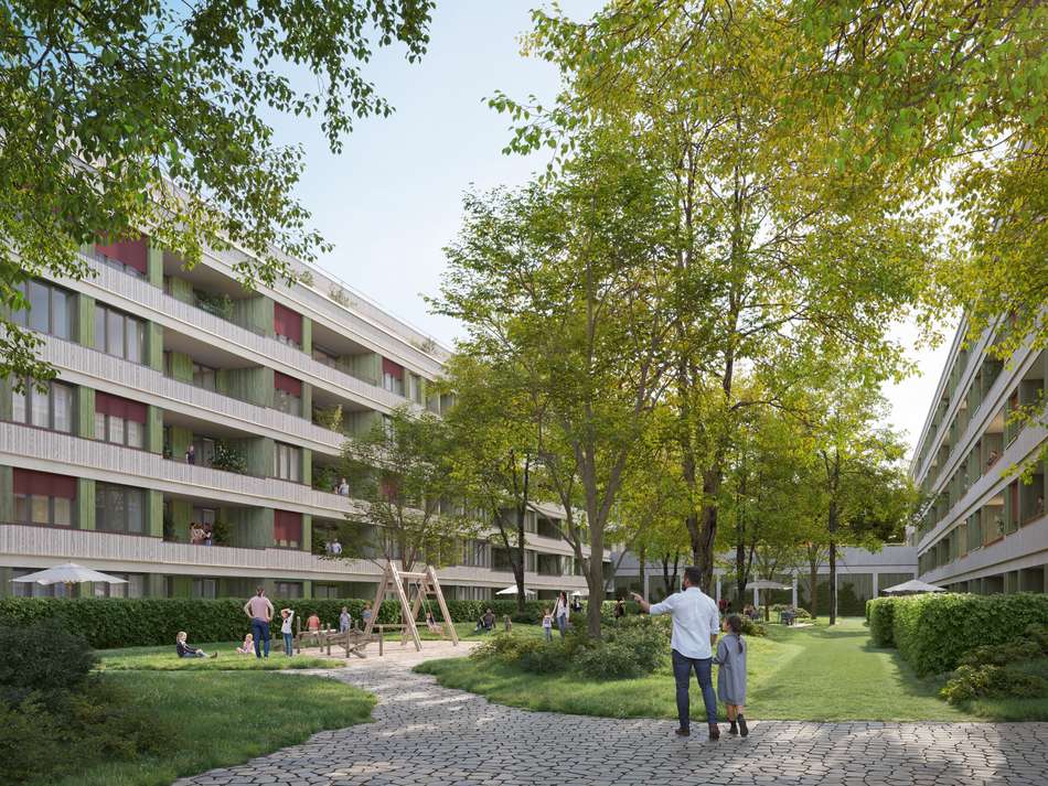 Gemeinschaftlicher Gartenhof