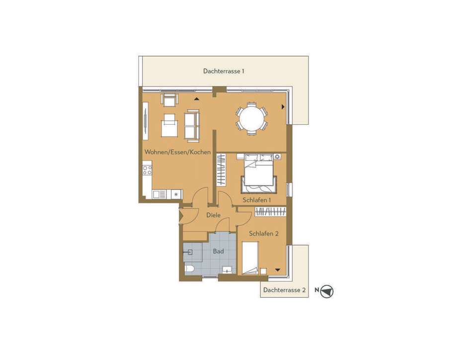 Grundriss WE 8