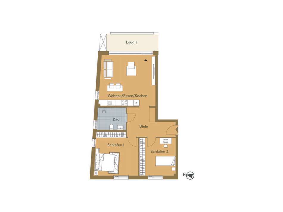 Grundriss WE 4