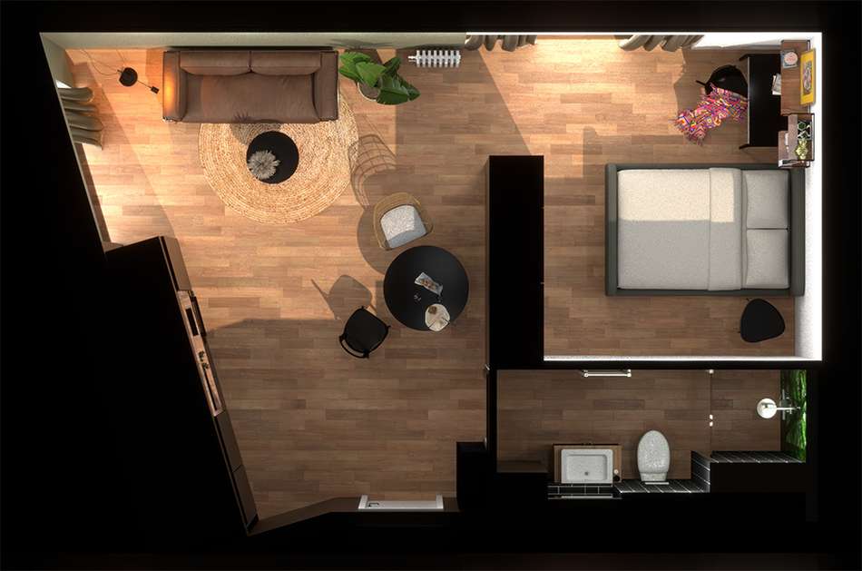 1-Zimmer-Apartment