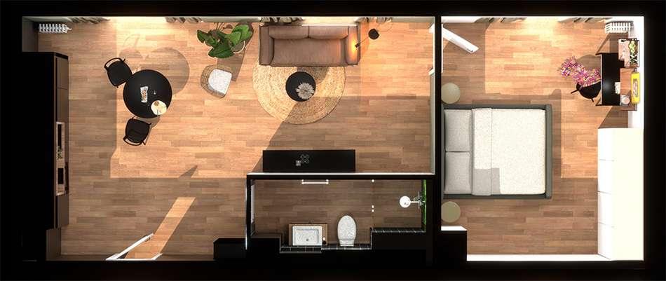 2-Zimmer-Apartment